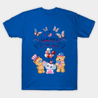 American Kids celebrate 4th July T-Shirt